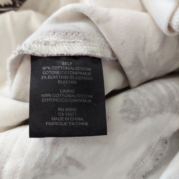 Womens Black & White Floral Bird Print Capri Pants Size 8 TIBI Business Casual - Picture 6 of 14